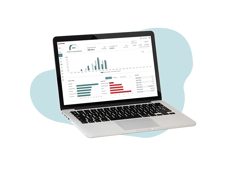 Caisse tablette restaurant Trivec Go - gestion complète et mobile