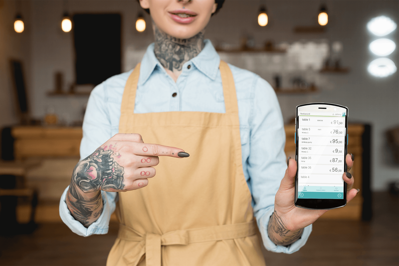 Pad restaurant Trivec Handy - solution mobile de prise de commandes à table