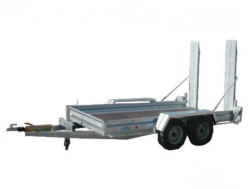 Porte engin RTP 3500 Magnum - châssis tôle pliée 4 mm, dimensions 370 x 178 cm, PTAC 3500 kg