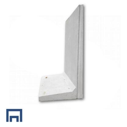 Mur en L en béton armé finition lisse – grand modèle
