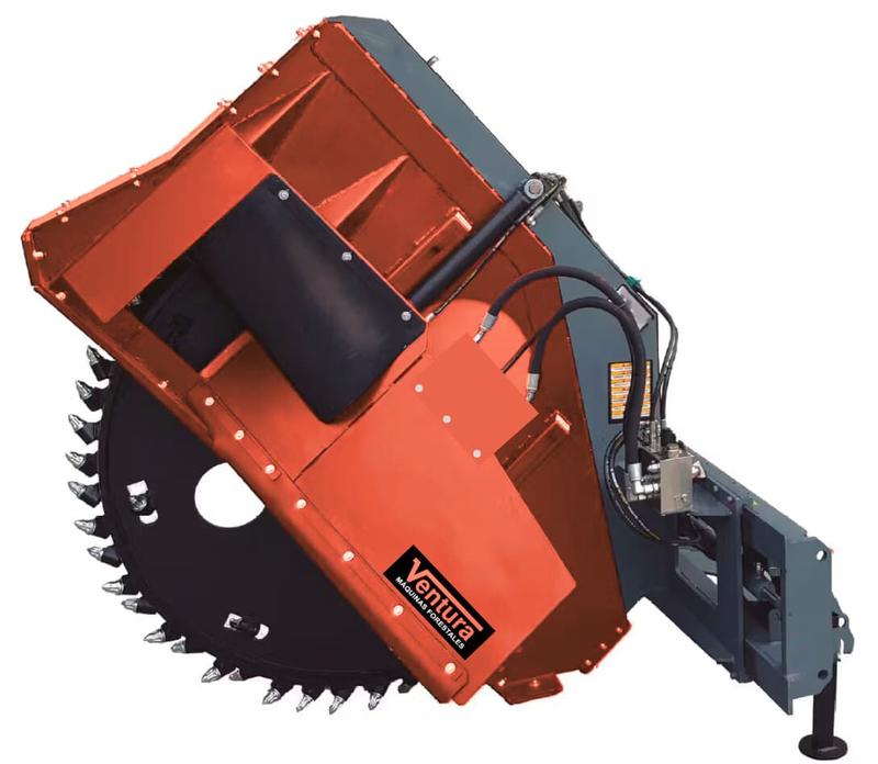 Trancheuse de disques ZDV Barrow pour chargeuses compactes - coupe asphalte, béton et roche