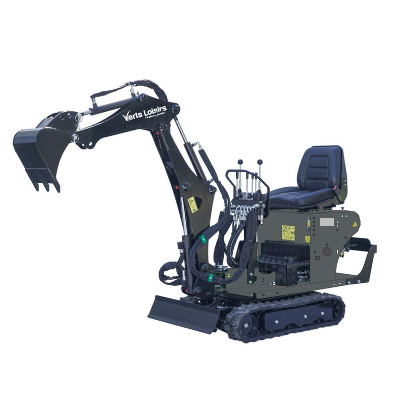 Mini pelle VLP708 - Capacité d’arrachement 800 kg - Marque Verts Loisirs