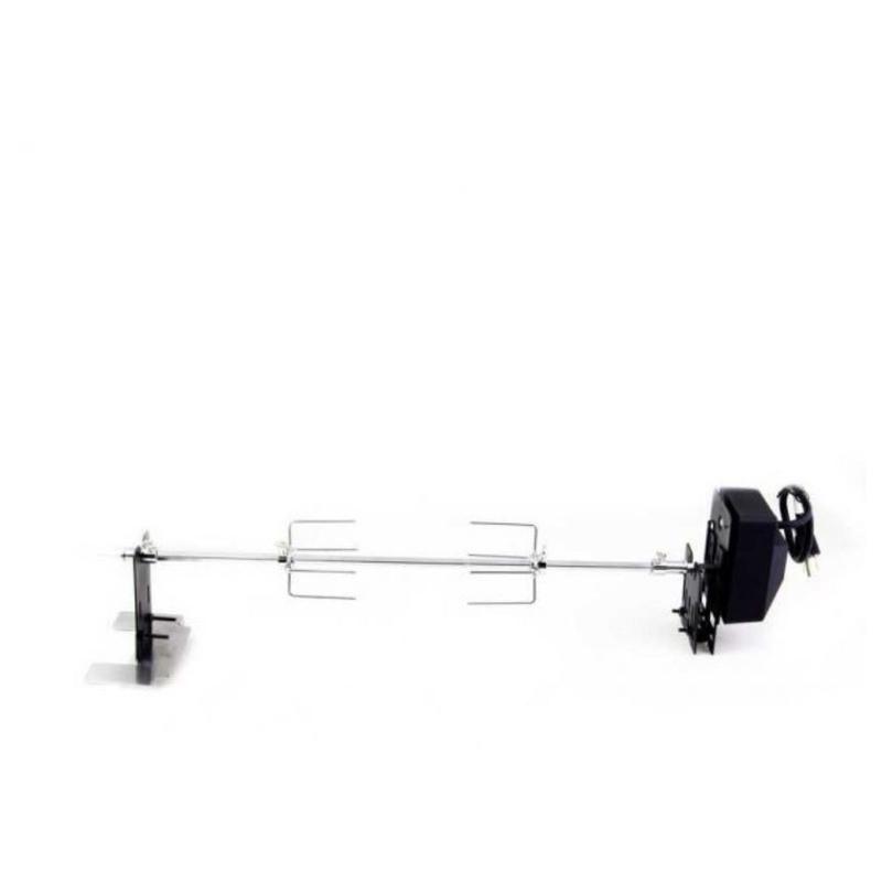 Tournebroche pour barbecue Verts Loisirs - CB140550 avec fourches à 4 dents et moteur électrique