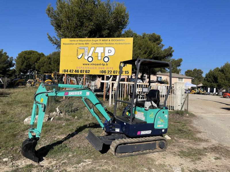 Mini pelle IHI IMER 16NXT occasion - Année 2008, 560 heures, moteur Yanmar 3 cylindres, avec godet