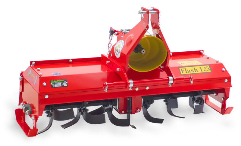 Location Rotofraise DEL MORINO PTH 125 pour Tracteur 26CV - Largeur 125 cm - Cardan inclus