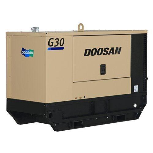 Location Groupe Électrogène Doosan G30 IIIA Diesel 30 kVA sur Remorque - 230V/400V