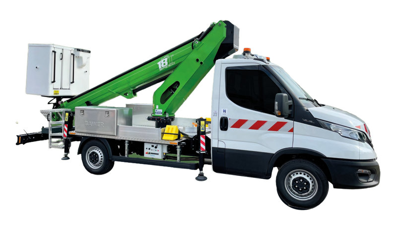 Location Camion Nacelle Hybride 18 m - HIGH LIFT ForSte 18T SPEED - Hauteur de travail 17,7 m, capacité 250 kg