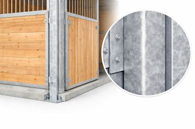 Composants en acier galvanisé pour écurie