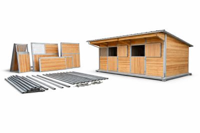 Système de stall portable démonté et monté