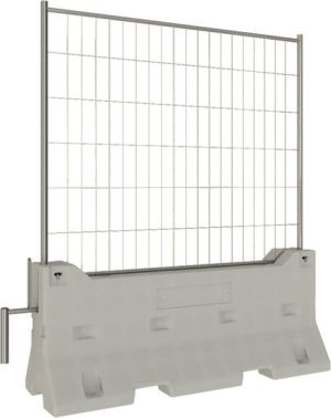 barrière de chantier avec bloc béton