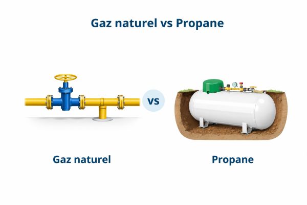 Gaz naturel vs propane