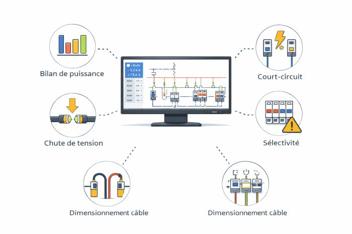 Diagramme de calcul électrique interactif