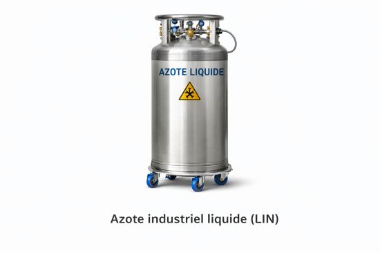 Réservoir d'azote liquide industriel