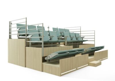 Tribune télescopique