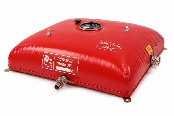 Réserve incendie rouge gonflable