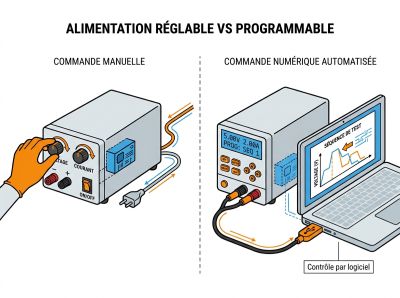 Alimentation réglable vs programmable