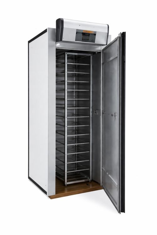 Armoire à levée en inox ouverte