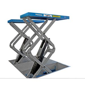 Pont élévateur à ciseaux encastré