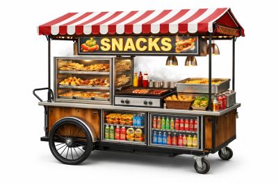 Chariot ambulant pour crêpes