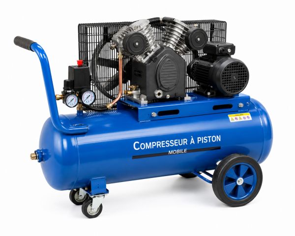 Compresseur mobile à piston en studio