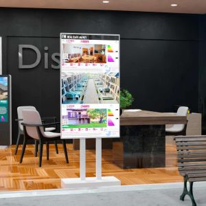 totem d'écran vitrine