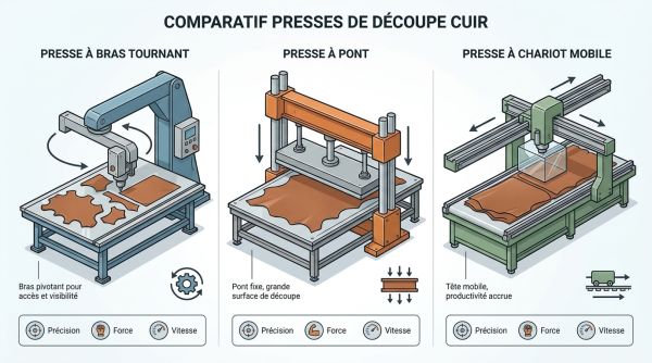 Comparatif presses découpe cuir