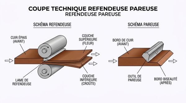 Coupe technique refendeuse pareuse