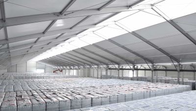 Chapiteau de stockage