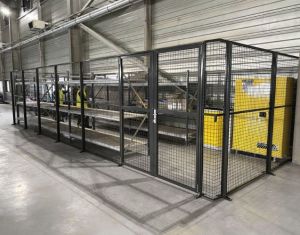 Cloison grillagée industrielle