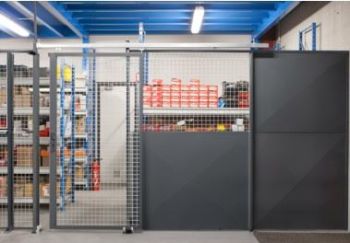 Cloison grillagée mixte