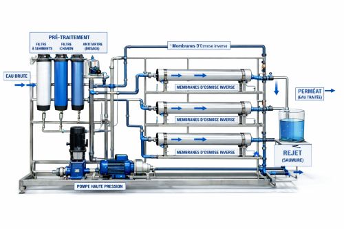 Osmose industriel multi-membranes
