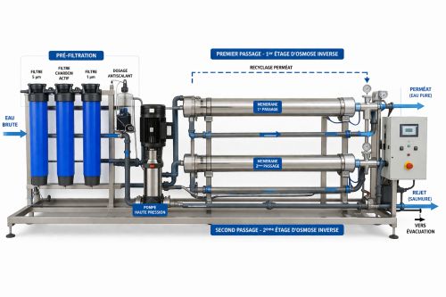Système d'osmose inverse industriel