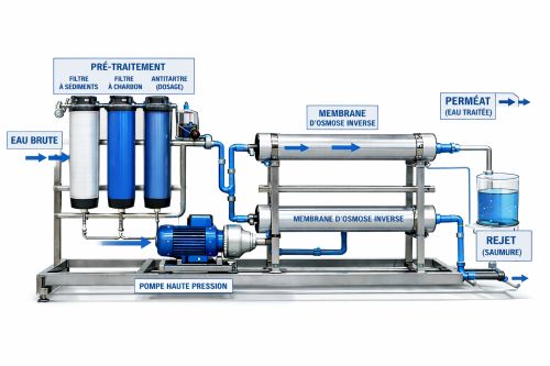 Système de purification d'eau industriel