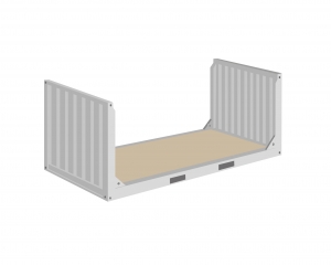 Conteneur maritime type Flat Rack