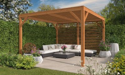 pergola autoportée bois