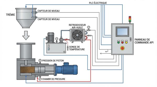 Automatisation presse briquettes