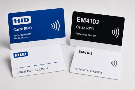 Cartes d'accès RFID en studio