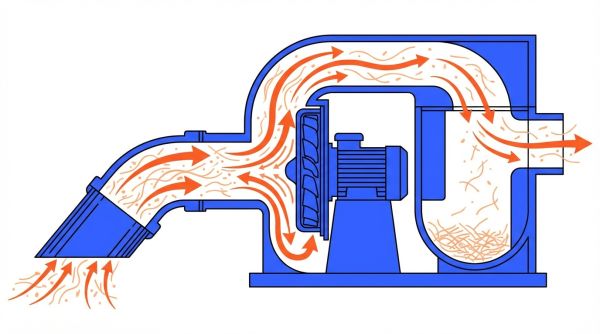 Schéma débit et dépression aspirateur isolant