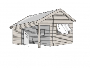 Chalet en bois plein pied