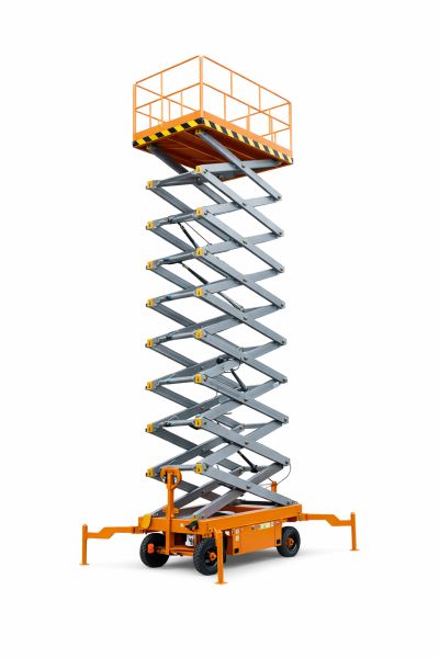 Nacelle ciseaux déployée