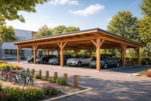 abri parking en bois
