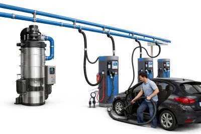 Aspirateurs centralisés pour station de lavage