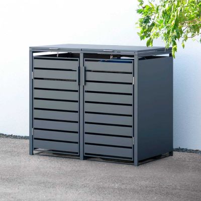 abri poubelle double