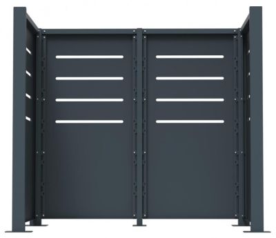 cache conteneur en acier