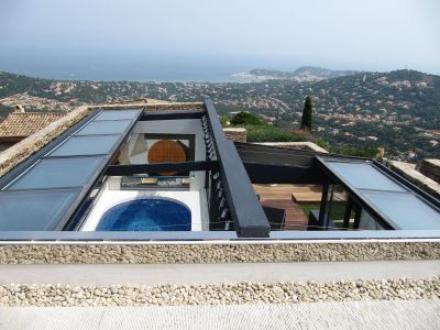 toiture verriere coulissante piscine