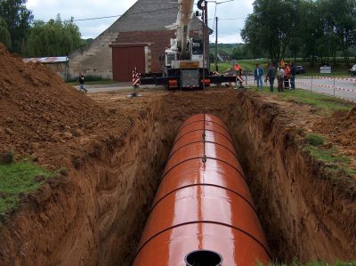 Citerne enterrée pour eau de pluie