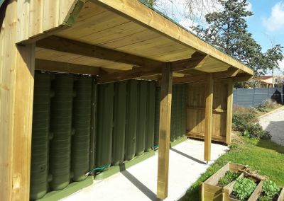 Cuves aériennes de récupération d’eau de pluie