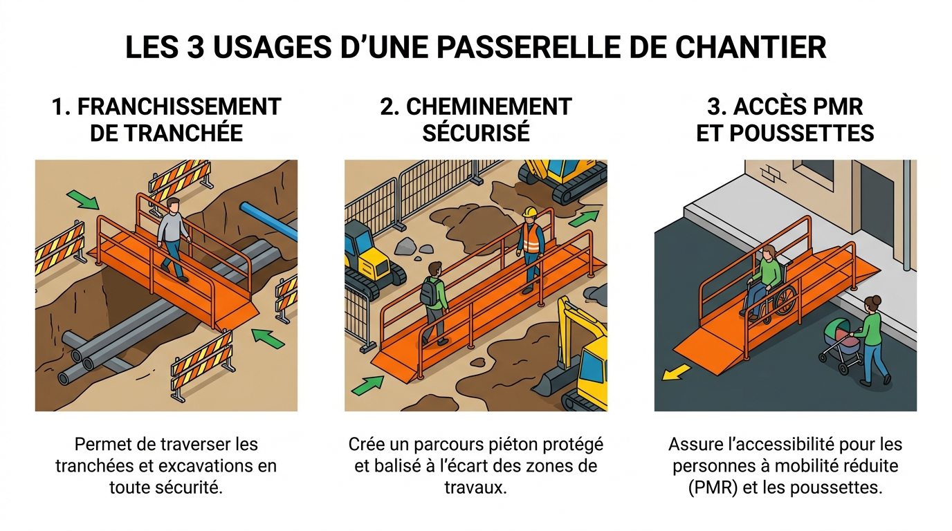 Usages passerelle de chantier
