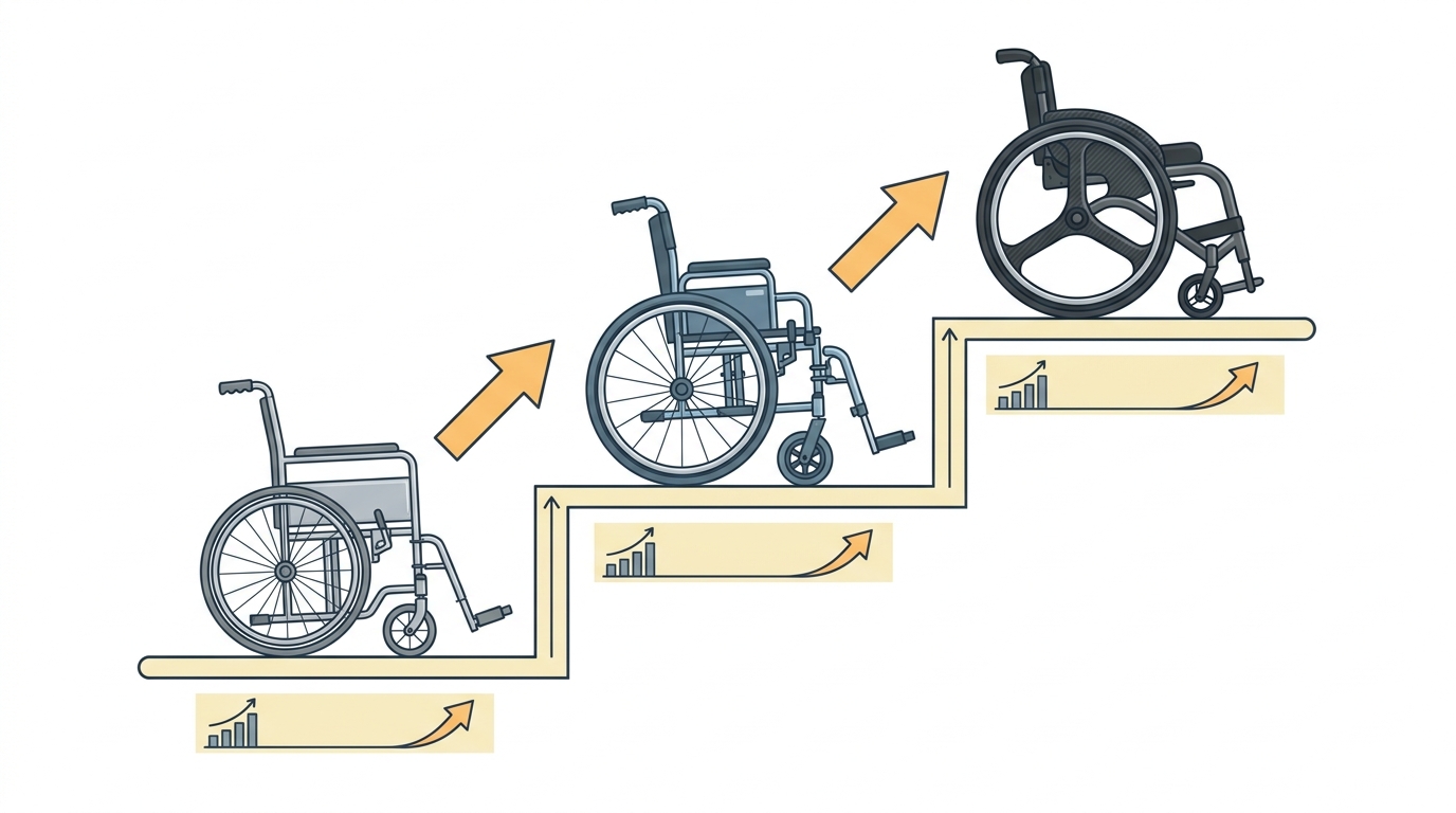 Infographie prix d'un fauteuil roulant manuel