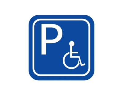 Panneau place pour handicapé